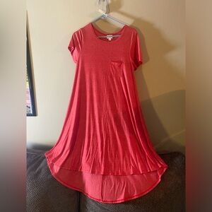 Heathered Red LuLaRoe Carly Sz XS